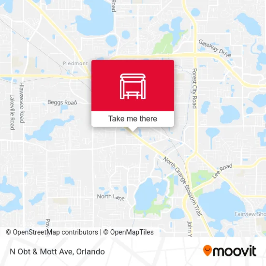 N Obt & Mott Ave map