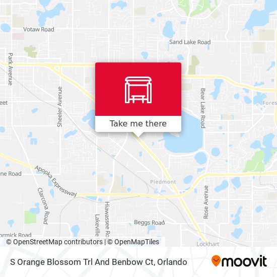 S Orange Blossom Trl And Benbow Ct map