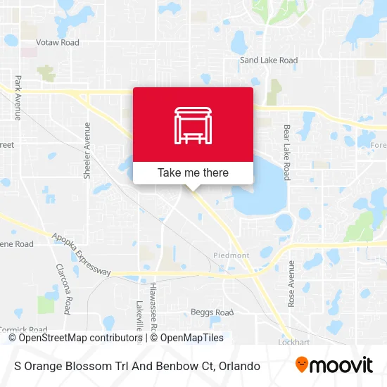 Mapa de S Orange Blossom Trl And Benbow Ct
