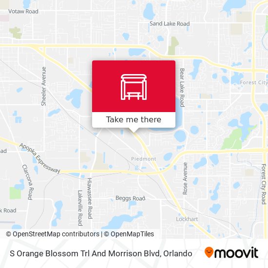 S Orange Blossom Trl And Morrison Blvd map