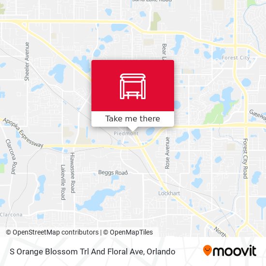 S Orange Blossom Trl And Floral Ave map