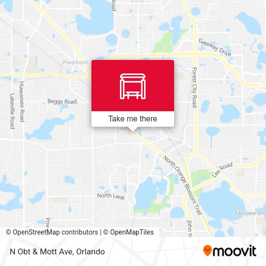 N Obt & Mott Ave map