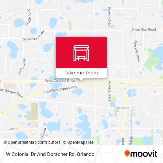 W Colonial Dr And Dorscher Rd map