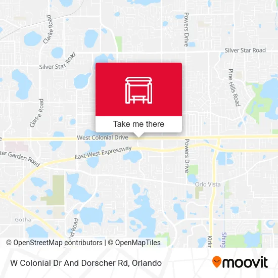 Mapa de W Colonial Dr And Dorscher Rd