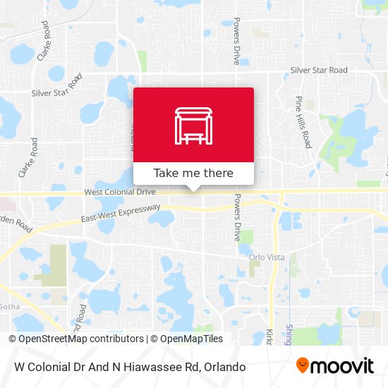 Mapa de W Colonial Dr And N Hiawassee Rd
