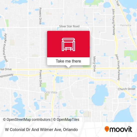 Mapa de W Colonial Dr And Wilmer Ave