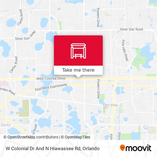 Mapa de W Colonial Dr And N Hiawassee Rd
