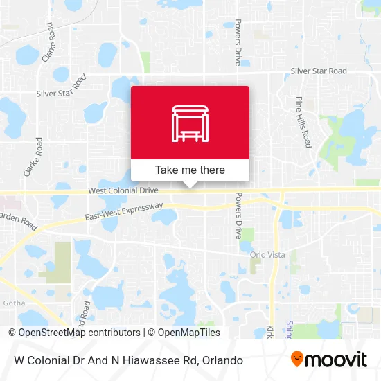 Mapa de W Colonial Dr And N Hiawassee Rd