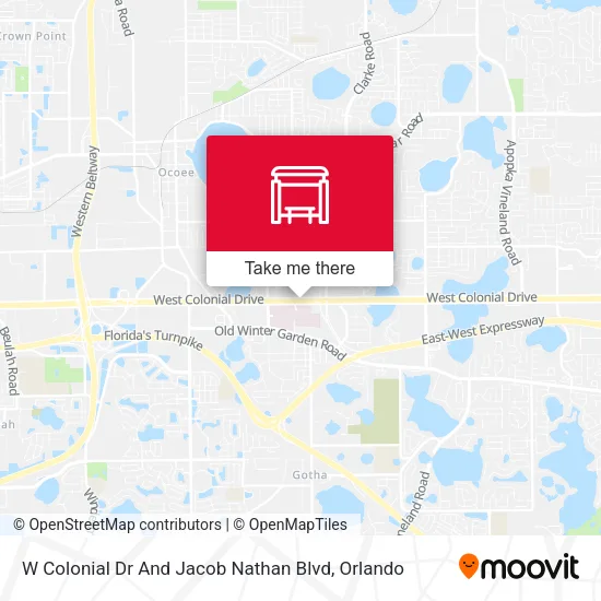 Mapa de W Colonial Dr And Jacob Nathan Blvd