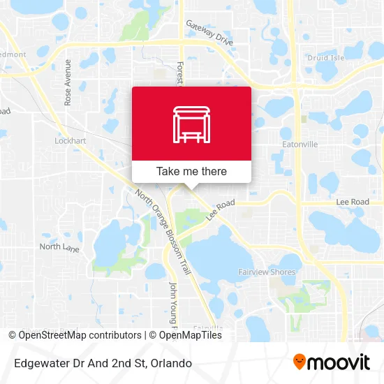 Mapa de Edgewater Dr And 2nd St