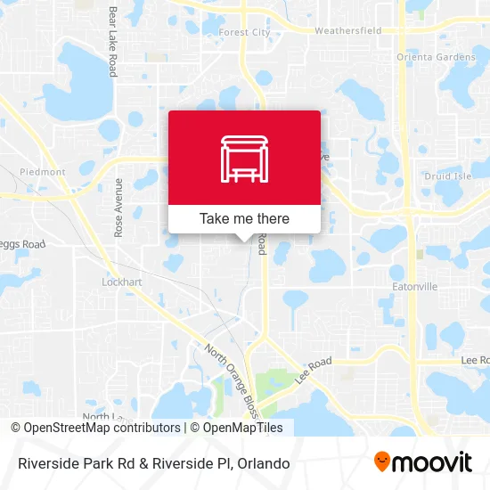 Riverside Park Rd & Riverside Pl map