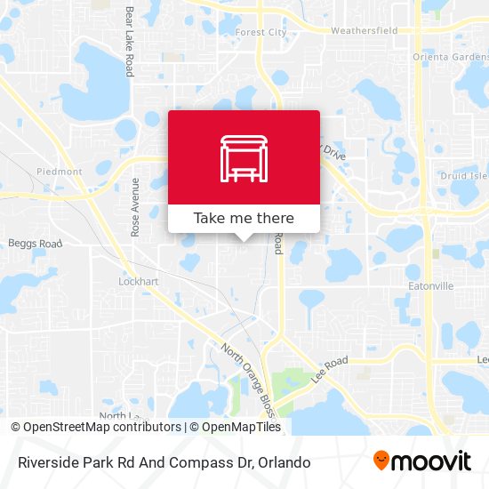 Mapa de Riverside Park Rd And Compass Dr