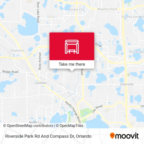 Mapa de Riverside Park Rd And Compass Dr