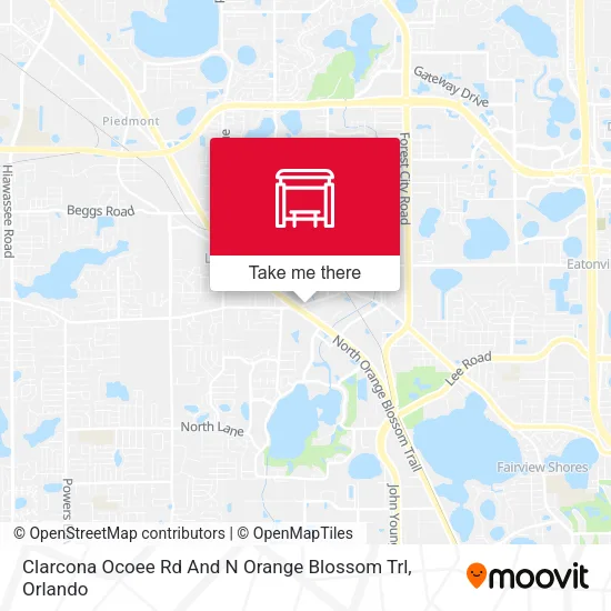Mapa de Clarcona Ocoee Rd And N Orange Blossom Trl