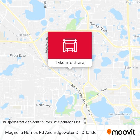 Mapa de Magnolia Homes Rd And Edgewater Dr