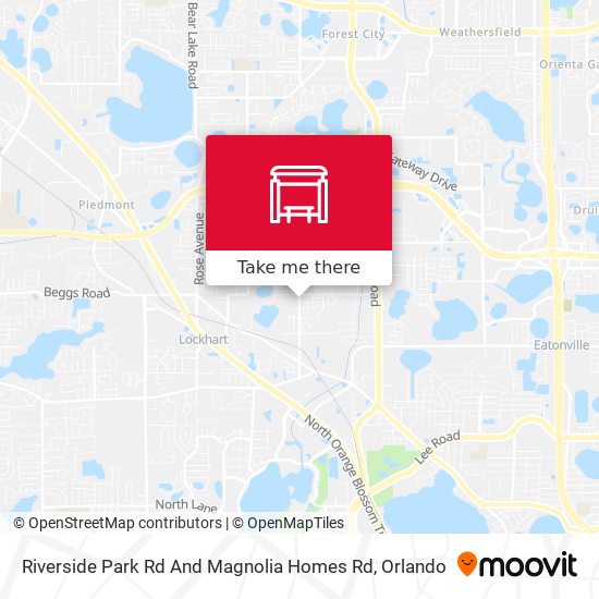 Riverside Park Rd And Magnolia Homes Rd map