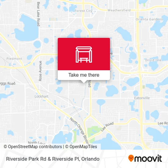 Riverside Park Rd & Riverside Pl map