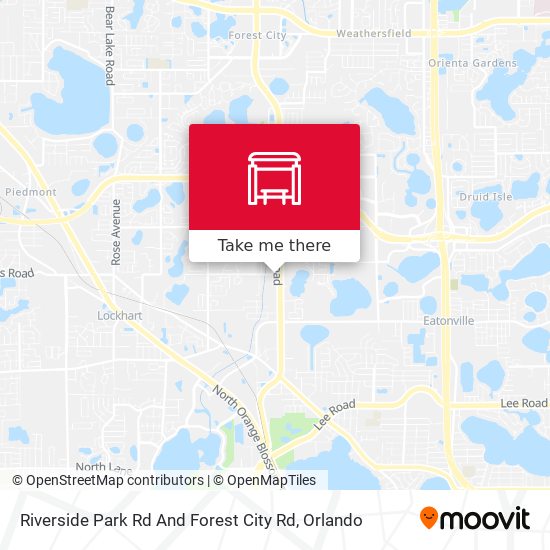 Mapa de Riverside Park Rd And Forest City Rd