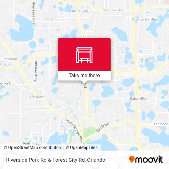 Riverside Park Rd & Forest City Rd map