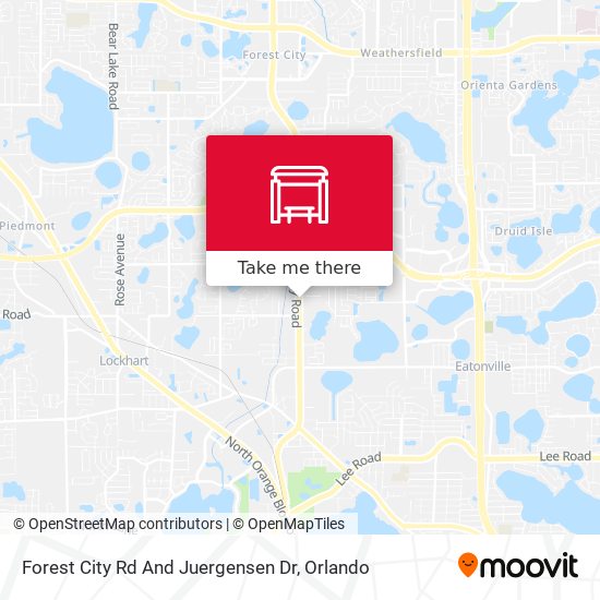 Forest City Rd And Juergensen Dr map