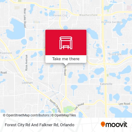 Forest City Rd And Falkner Rd map