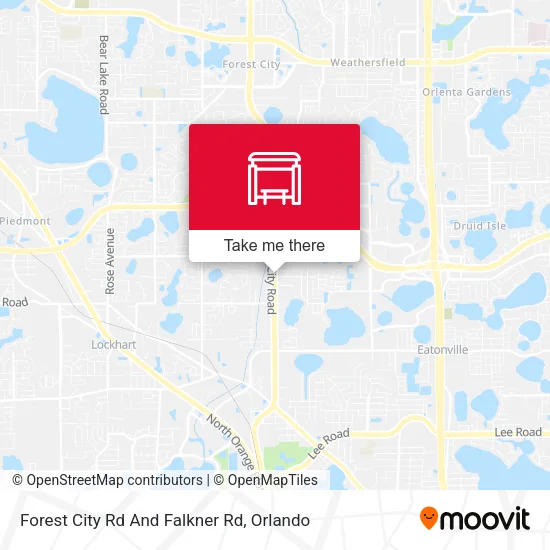 Mapa de Forest City Rd And Falkner Rd