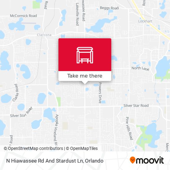 N Hiawassee Rd And Stardust Ln map