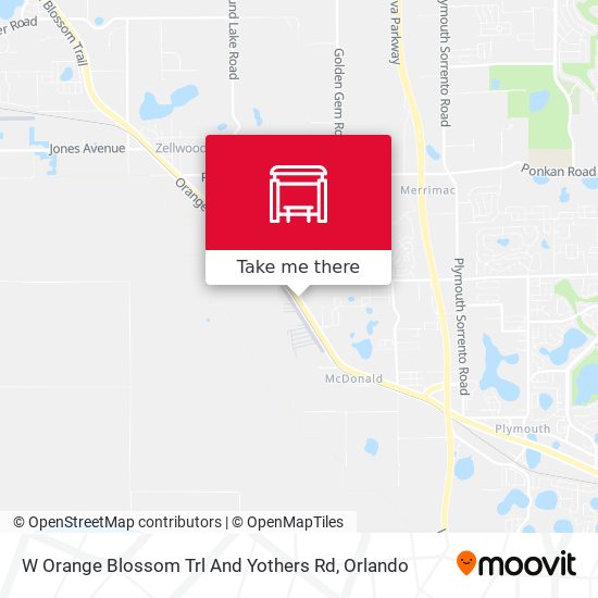 W Orange Blossom Trl And Yothers Rd map