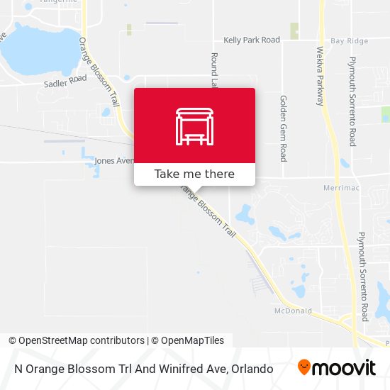 N Orange Blossom Trl And Winifred Ave map