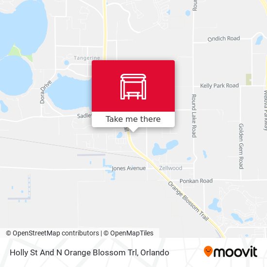 Holly St And N Orange Blossom Trl map