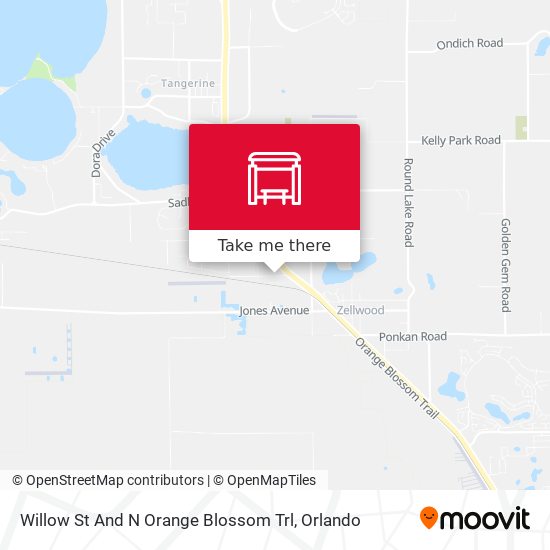 Willow St And N Orange Blossom Trl map