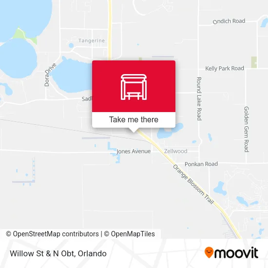 Willow St & N Obt map