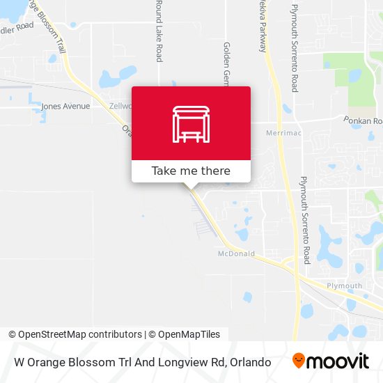 W Orange Blossom Trl And Longview Rd map