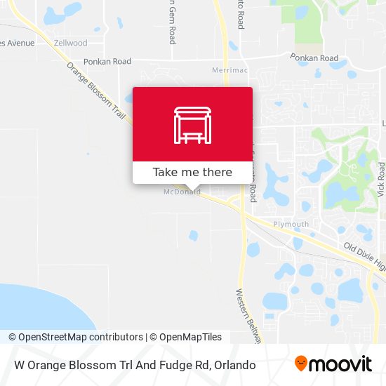 Mapa de W Orange Blossom Trl And Fudge Rd