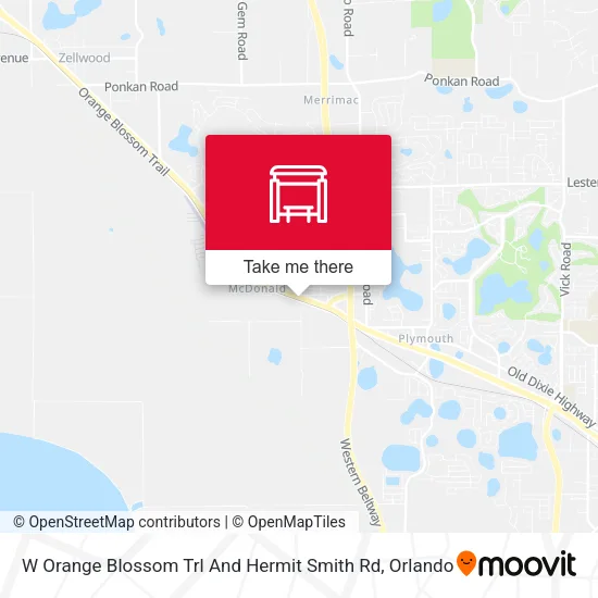 Mapa de W Orange Blossom Trl And Hermit Smith Rd