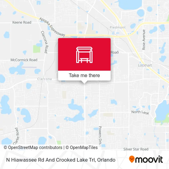 Mapa de N Hiawassee Rd And Crooked Lake Trl