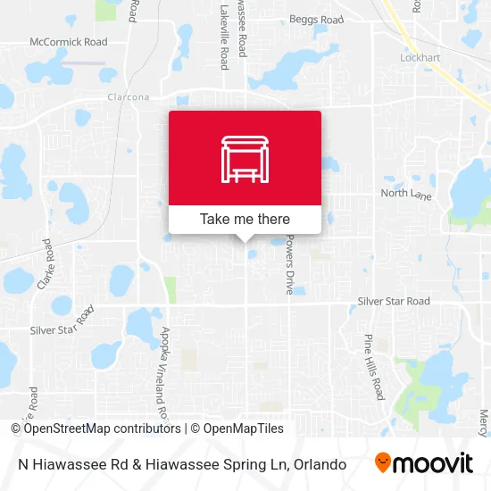 N Hiawassee Rd & Hiawassee Spring Ln map