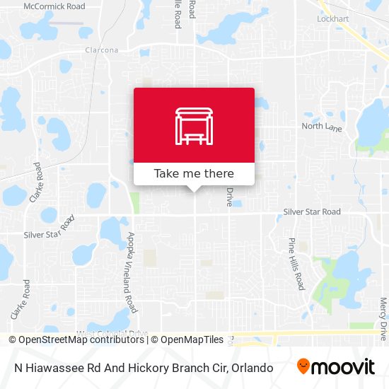 N Hiawassee Rd And Hickory Branch Cir map