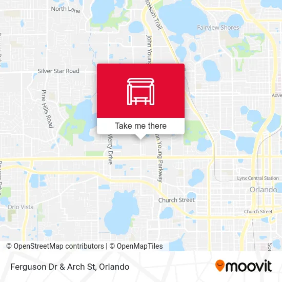 Ferguson Dr & Arch St map