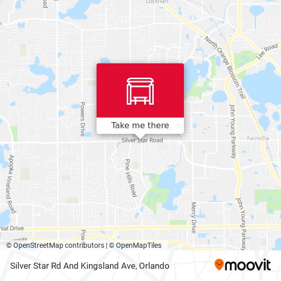 Mapa de Silver Star Rd And Kingsland Ave