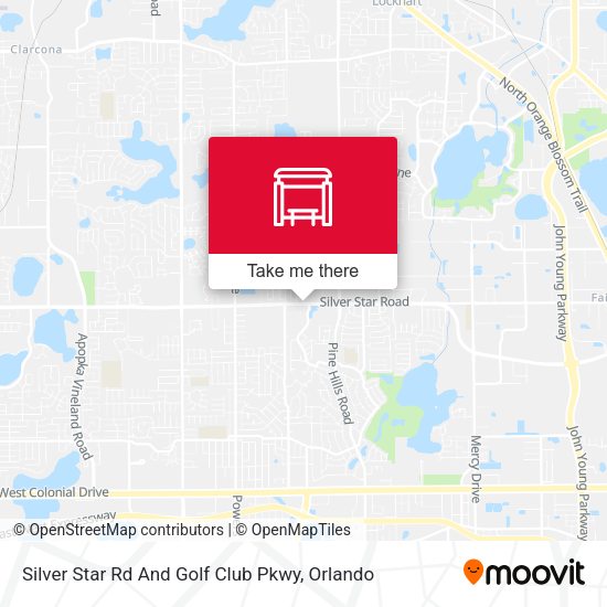 Silver Star Rd And Golf Club Pkwy map