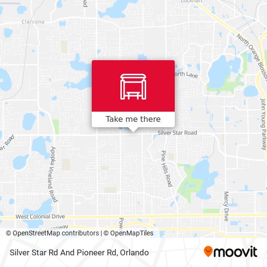 Silver Star Rd And Pioneer Rd map