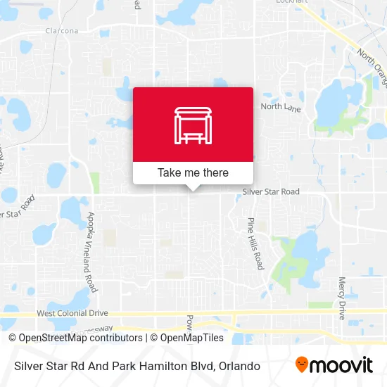 Mapa de Silver Star Rd And Park Hamilton Blvd