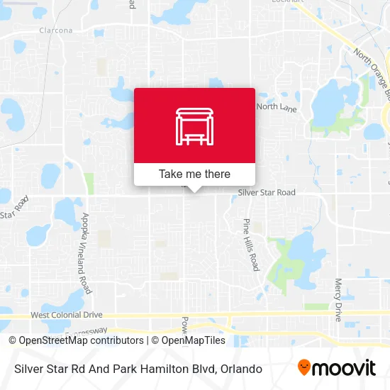 Mapa de Silver Star Rd And Park Hamilton Blvd