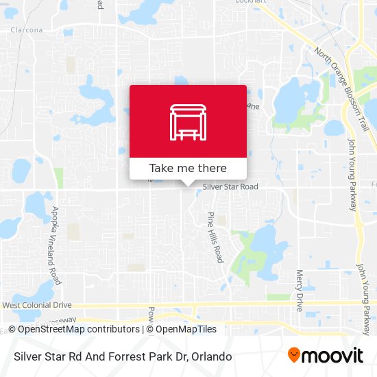 Silver Star Rd And Forrest Park Dr map