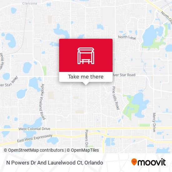 N Powers Dr And Laurelwood Ct map