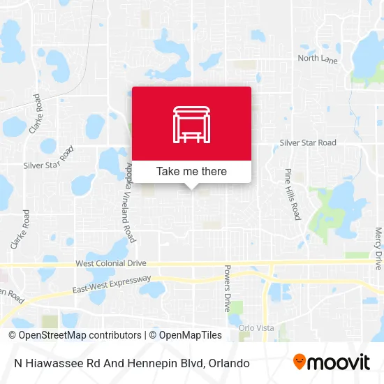 Mapa de N Hiawassee Rd And Hennepin Blvd