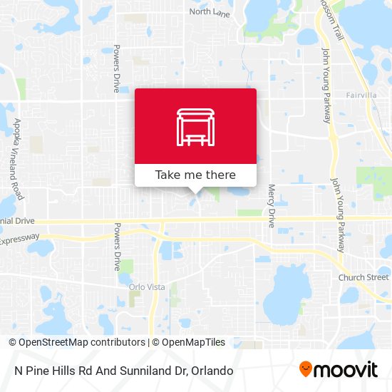 Mapa de N Pine Hills Rd And Sunniland Dr