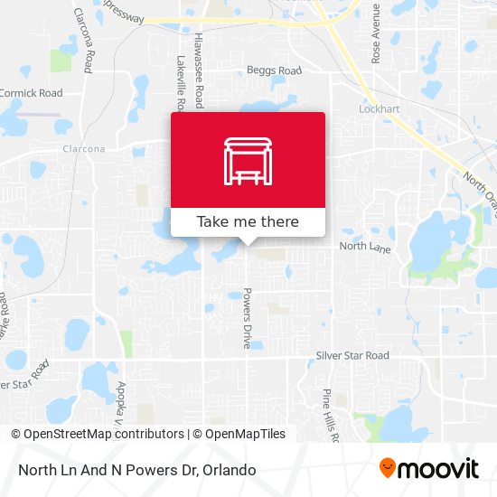 North Ln And N Powers Dr map