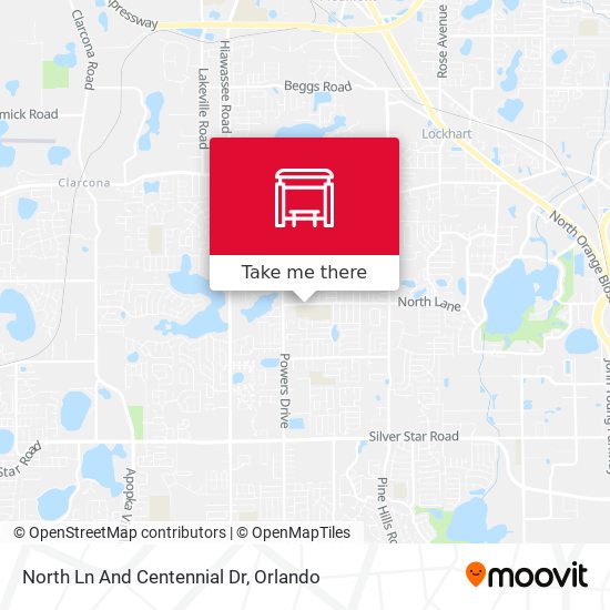 North Ln And Centennial Dr map